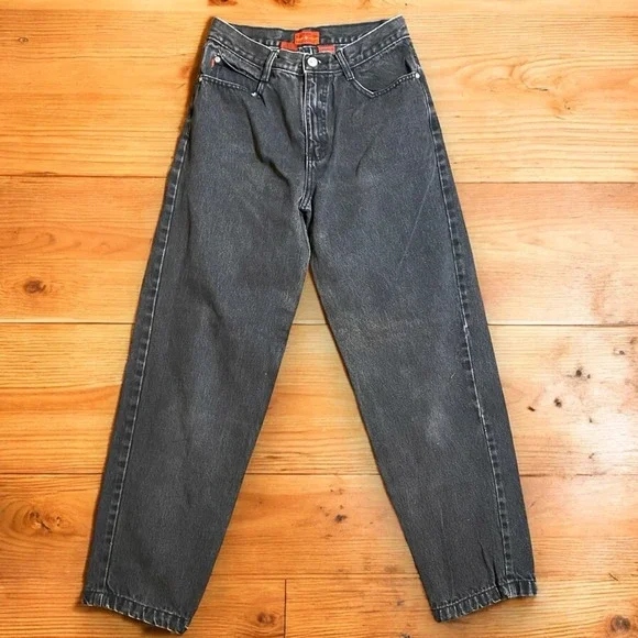 Vintage Ki-Ko-Mo Black High Rise Mom Jeans Size 25 - Picture 1 of 5